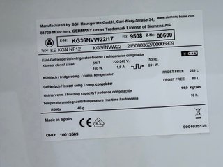Frigorífico Combi Siemens 185cm No Frost A++