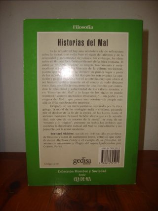 Historias del mal. Bernard Sichère