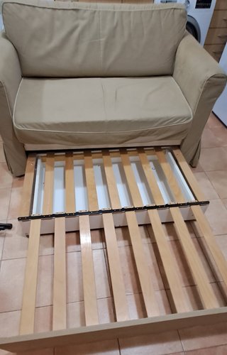 Sofá cama Ikea beige tela