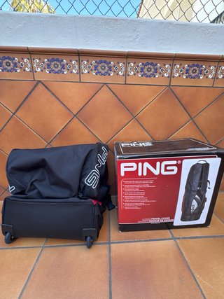 Funda Viaje Golf PING Negra y Roja
