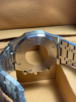 Seiko Mod Royal Oak 41mm Crono Negro