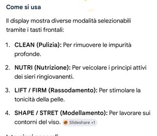 Pulizia della viso