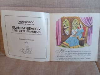 Cuento Disco Blancanieves y los 7 Enanitos 1967.