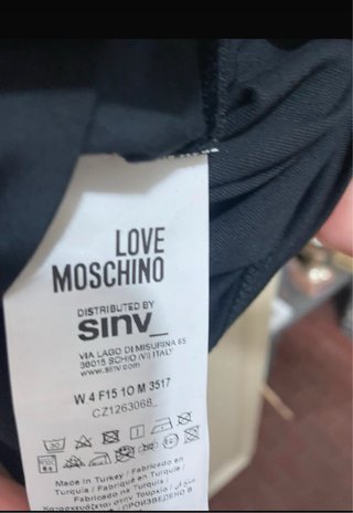 T-shirt Love Moschino cuore rosso