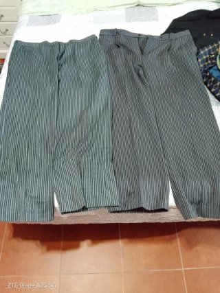 Chaleco y pantalón fallero azul y dorado