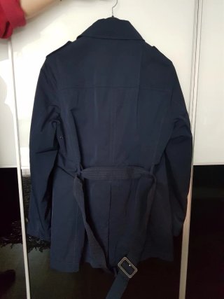 Gabardina Azul Zara Talla M