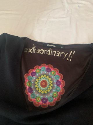 Vestido Desigual Negro Multicolor