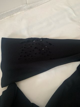 Vestido Desigual Negro Multicolor