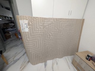 Alfombra beige geométrica