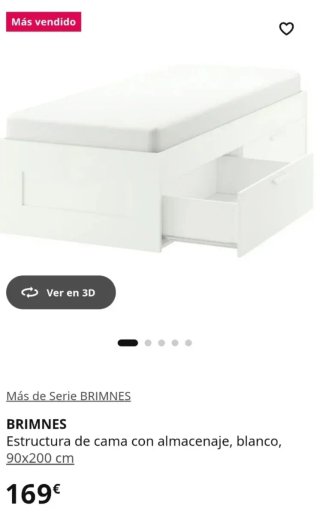 Letto singolo BRIMNES Ikea bianco