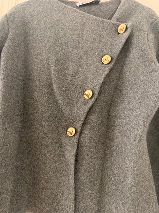 Chaqueta Zara Punto Gris