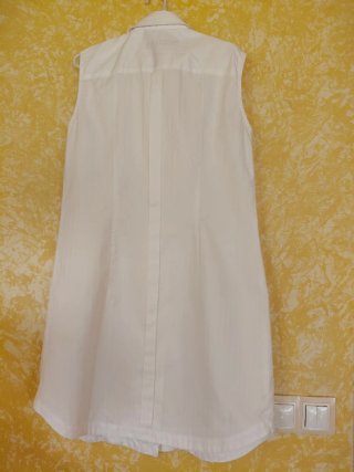 Vestido camisero Zara Woman blanco