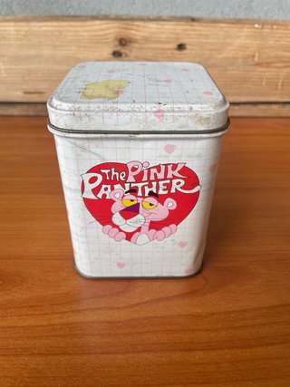 Scatola Latta Vintage Pink Panther Pantera Rosa