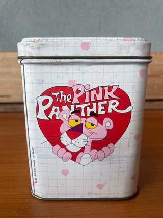 Scatola Latta Vintage Pink Panther Pantera Rosa