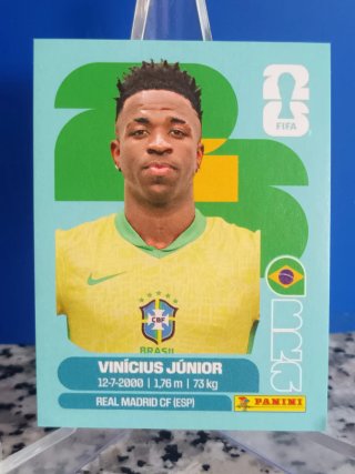 Cromo Vinicius Junior mundial 2026 panini