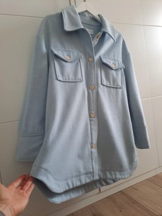 Abrigo ligero oversize MNG azul talla M