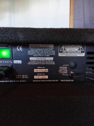 Amplificador Trace Elliot 715 SMC de Los años 90