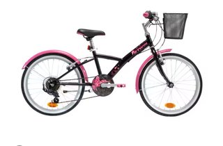 Bicicleta infantil Btwin 20 con cesta