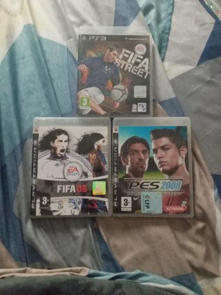 Juegos PS3 FIFA 08, FIFA Street, PES 2008