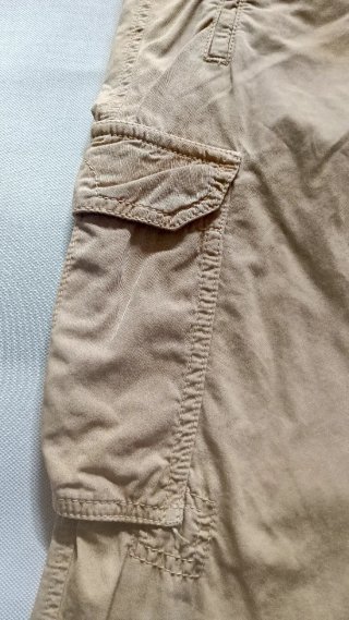 Pantaloni cargo uomo beige
