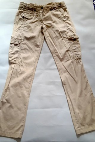 Pantaloni cargo uomo beige