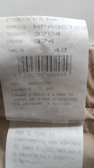 Pantaloni cargo uomo beige