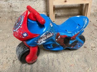 Correpasillos Moto Spiderman Azul y Rojo
