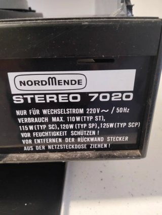 Tocadiscos Nordmende Stereo 7020 SCP