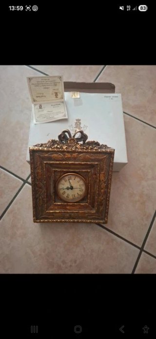 Orologio da tavolo Royal family oro antico