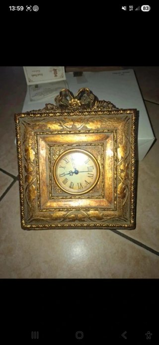 Orologio da tavolo Royal family oro antico