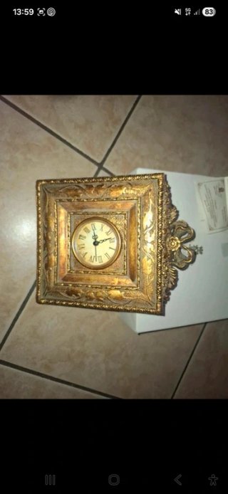 Orologio da tavolo Royal family oro antico
