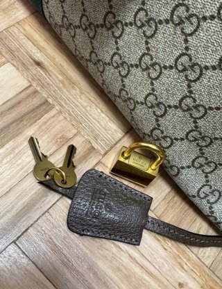 Mala Gucci Bege/Castanho