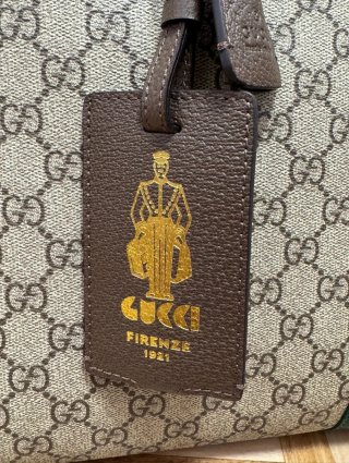 Mala Gucci Bege/Castanho