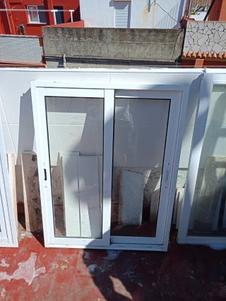 Ventana corredera aluminio sin persiana