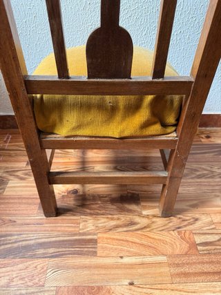 Reclinatorio antiguo madera y terciopelo
