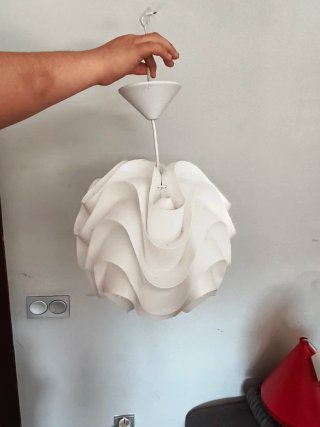 Lámpara colgante blanca diseño moderno