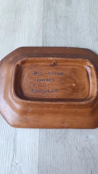Bandeja Vintage Cerámica Frutas Cesta 80s