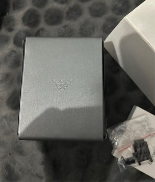 Reloj Emporio Armani Negro y Plateado