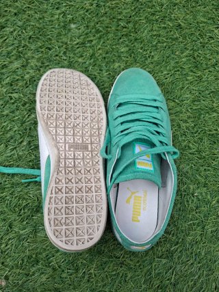 Zapatillas Puma Verdes y Blancas