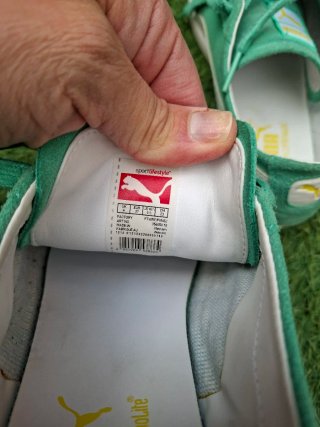 Zapatillas Puma Verdes y Blancas