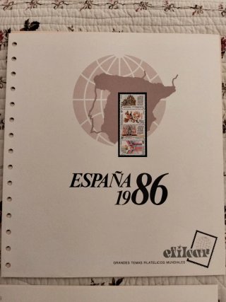 Suplemento sellos  Efilcar año 1986