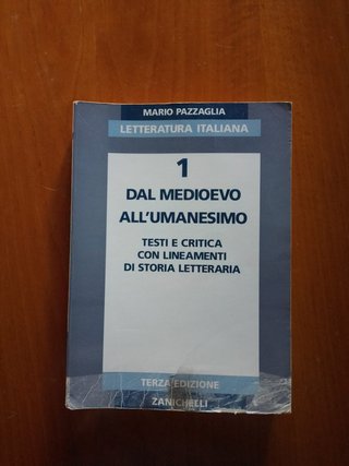 Letteratura Italiana di Mario Pazzaglia