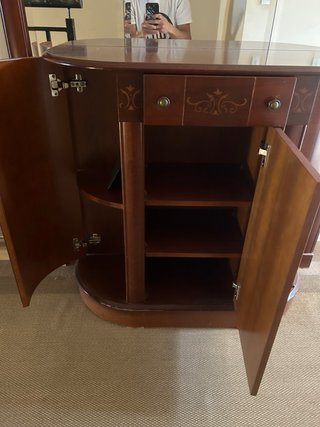 Mueble recibidor con espejo