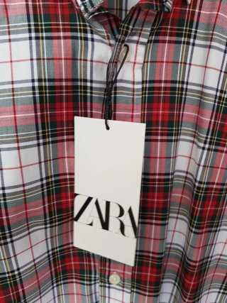 Camisa Zara cuadros Talla M