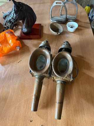 Faroles antiguos de carro (2 unidades)