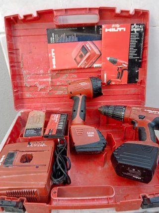 Taladro Hilti SFH 151-A con accesorios.