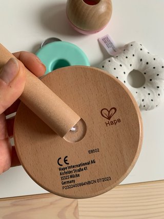 Juguete apilable madera bebé