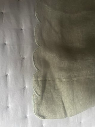 2 cortinas lino verde aguamarina