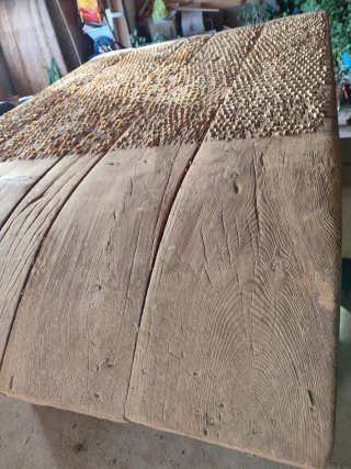 Trillo antiguo de madera