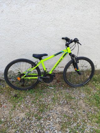Bicicleta infantil Rockrider verde